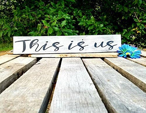 WOOD DECOR This is us wood sign, This is us wooden gallery art, family wall decor, rustic wood sign, distressed farmhouse mantel decor, family sign
