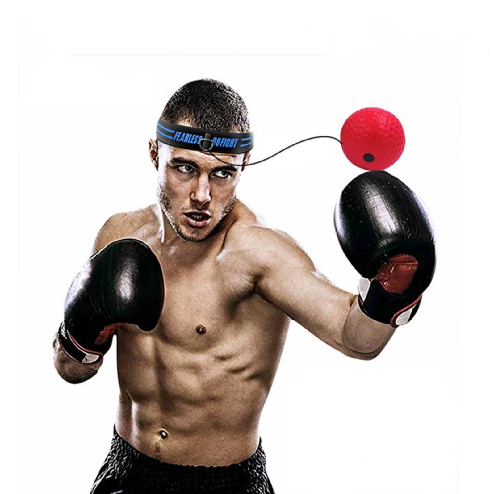 Pelota de Reflejos Boxeo Bola de Entrenamiento de Boxeo con Diadema Boxing Reflex Ball de Reacción Velocidad Coordinación Mano-Ojo 3 Balón