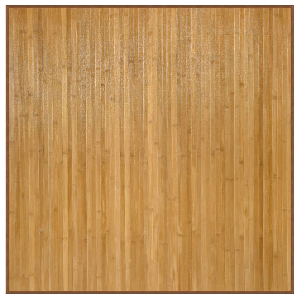 vidaXL Tapis carré Naturel 100x100 cm Bambou