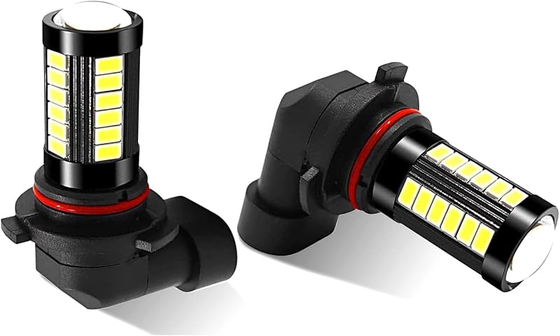 Lâmpadas LED para Farol de Neblina 9006 FEDOEY 6500K com 33 SMD – 2 unidades