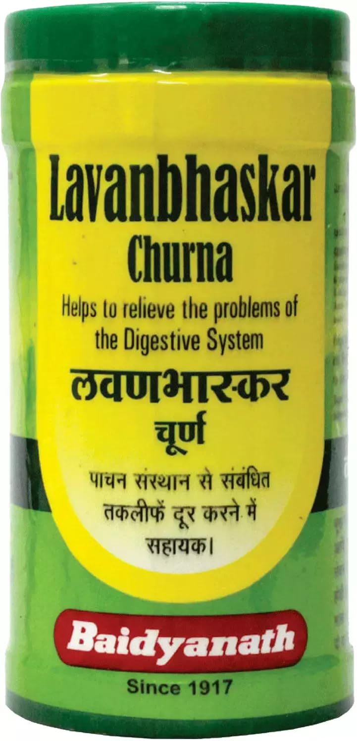 Baidyanath Asli Ayurved Lavan Bhaskar Churna 120 Gm (Pack Of 2) - Improves Digestion - 100% Pure & Natural