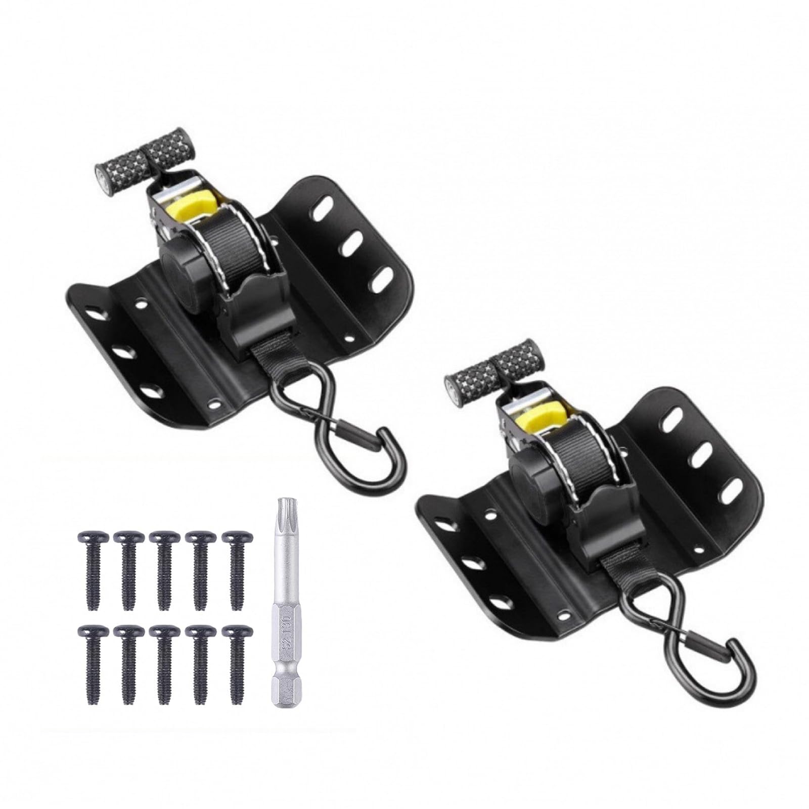 1500LB Break Strength Retracting Truck Bed Easy Install Motorcycle Luggage Tie Downs Multi Purpose Load Securement