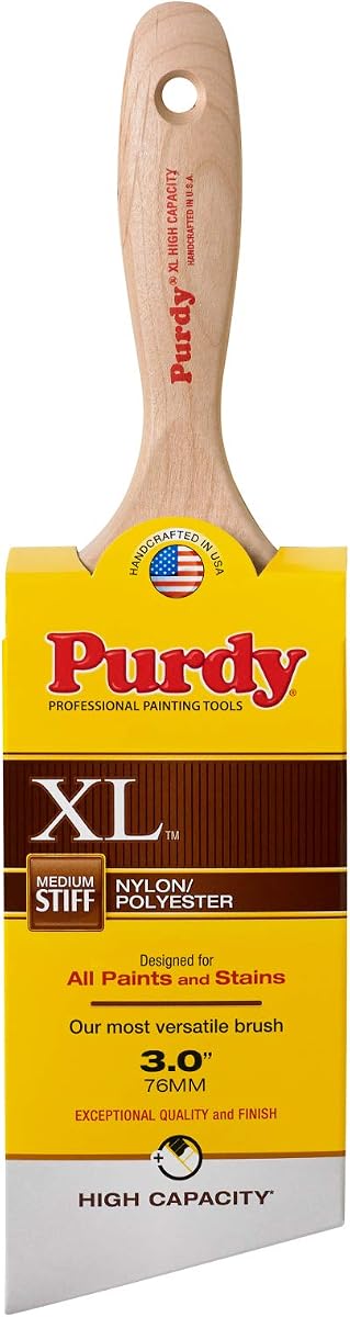 Purdy 3' 144424430 XL High Capacity Paint Brush, Angle Sash, Beavertail