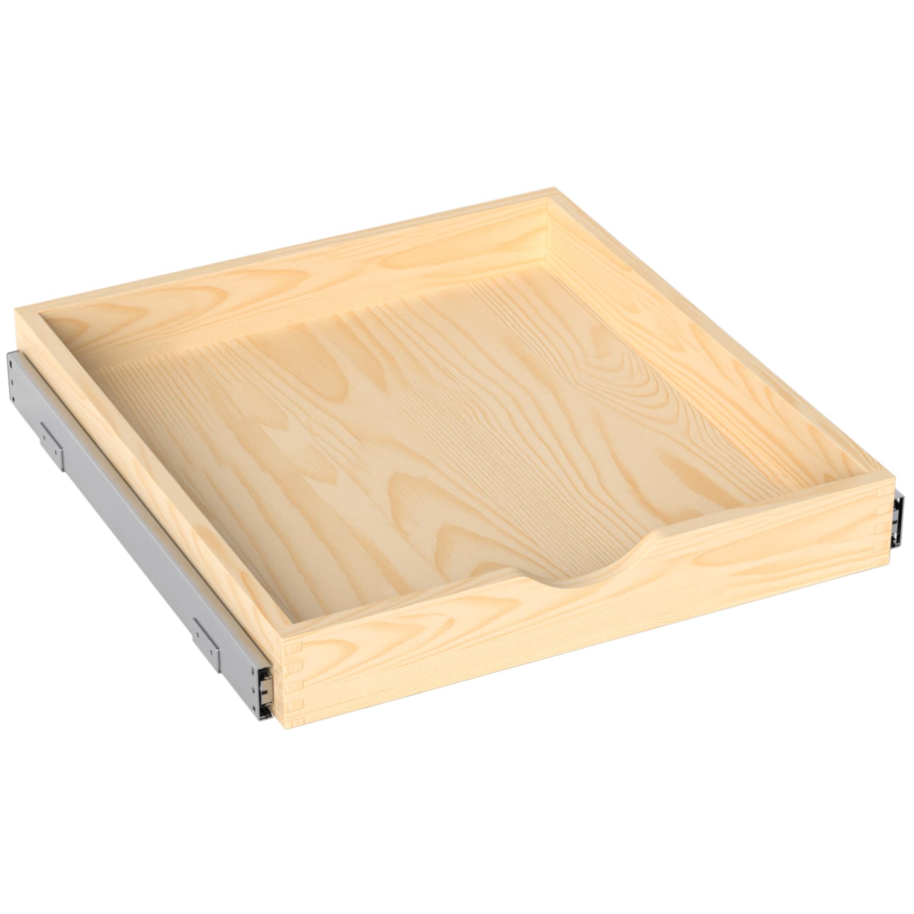 ZOINLIY Wooden Pull Out Cabinet Organizer, Slide Out Drawer for Kitchen Organizers and Storage, Soft Close, Heavy Duty, Fully Expandable