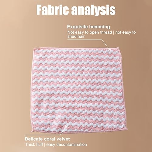 Vista 9 de HOTBEST Paño de limpieza de microfibra fácil de limpiar, suave, absorbente, reutilizable, de microfibra, paño de pulido para vidrio, espejos