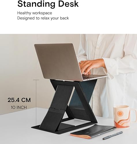 Miniatura 3 de MOFT Escritorio plegable para laptop, portátil y mini soporte para computadora portátil para viajes y oficina en casa, diseño ergonómico con ángulos
