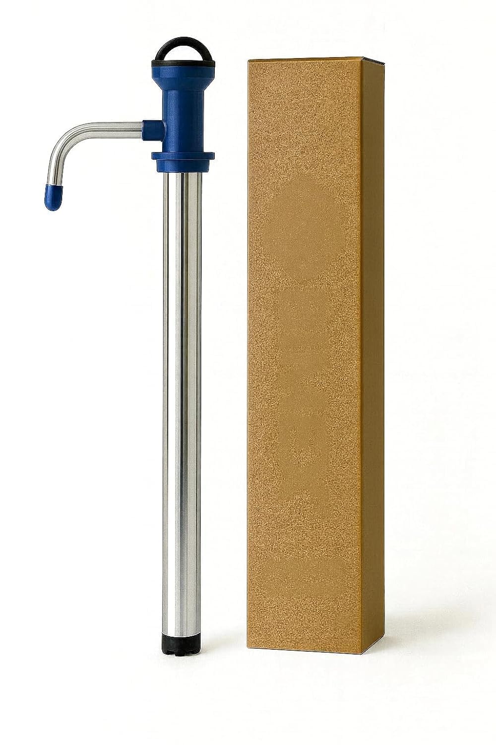 Stainless Steel Manual Hand Pump for Oil Tin Cans, 40 cm, Fuel Transfer Dispenser, 15 Litre Capacity, 1 Piece-image-0