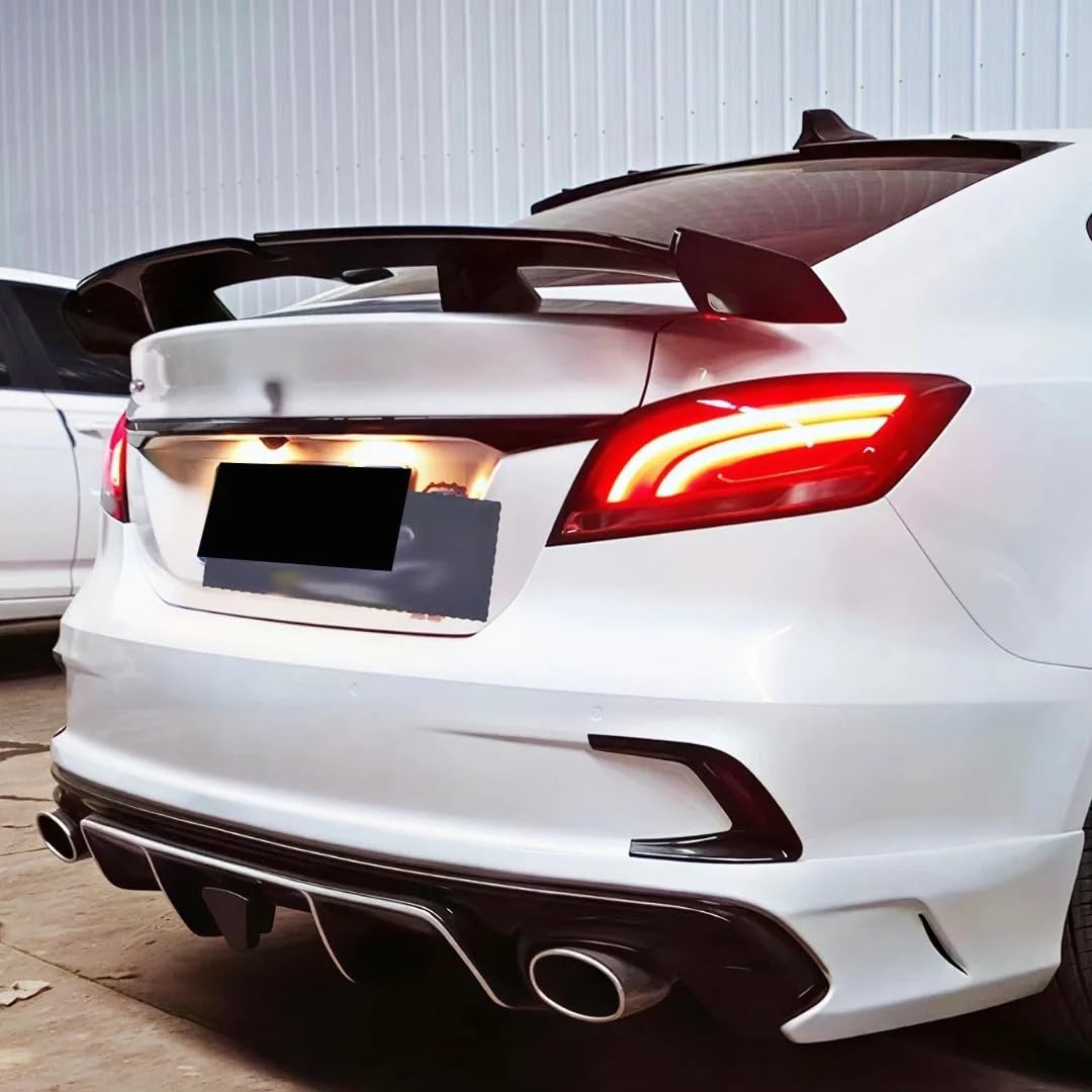 tylna lotka Do większości zestawów do nadwozia pojazdu Zestaw bagażnika Tuning Styling Akcesoria(Glossy Black)