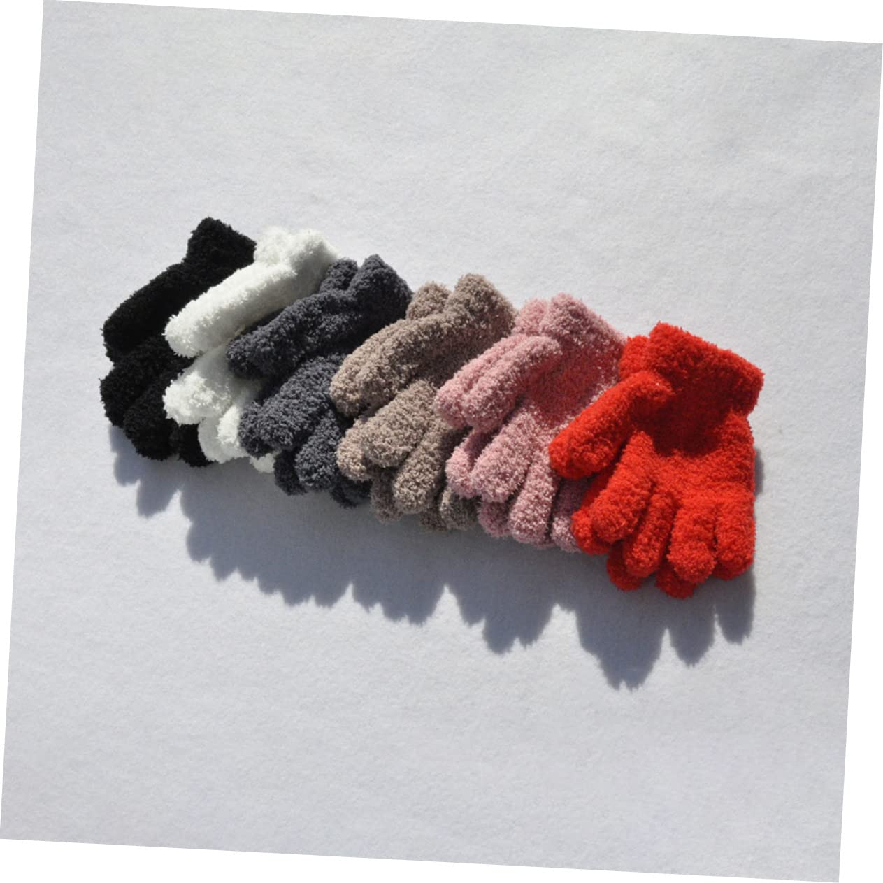 PACKOVE 30pares Guantes De Invierno Para Niño Niña Cálidos y Cómodos De Guantes Compactos Para Esquí y Uso Diario Vibrantes Oscuro