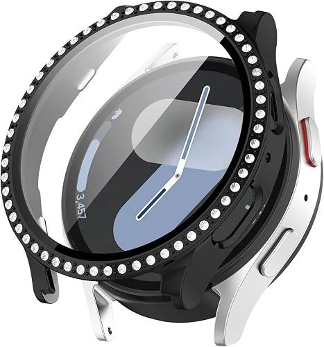 Miimall Bling Case for Samsung Galaxy Watch 7 Case, Anti-Fog