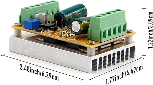Vista 6 de RioRand 300W 5-50V PWM DC sin escobillas controlador de velocidad del motor eléctrico con Hall-Less