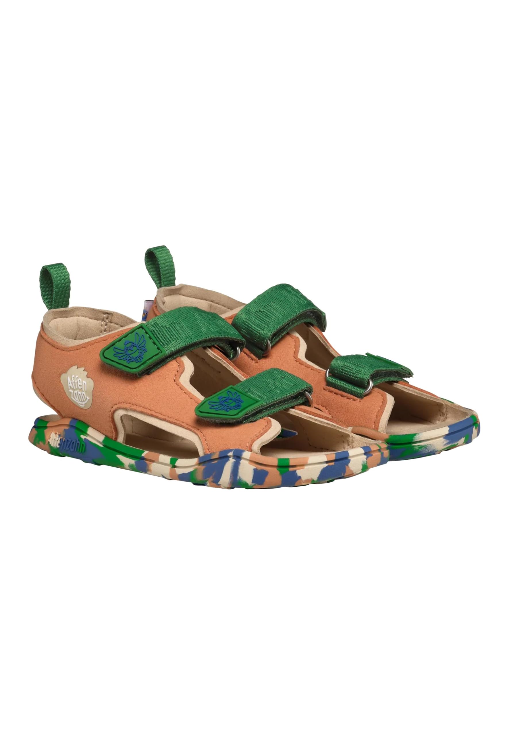 Affenzahn Sandale Vegan Airy Chaussures à Scratch, antidérapantes, Flexibles, aérées et légères pour l'été, Taille 21-32