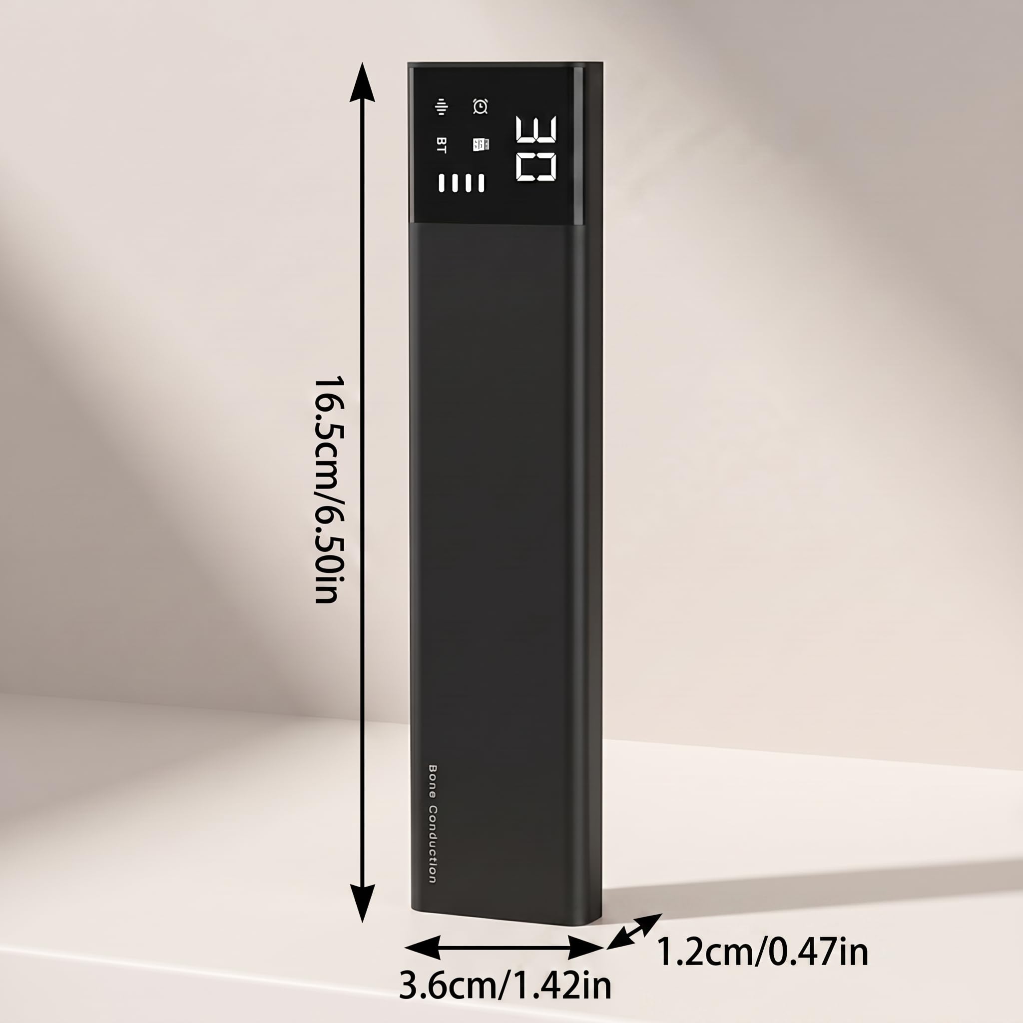 Timer di Rumore Bianco, Mini Altoparlante Bluetooth A Conduzione Ossea | Altoparlante a cuscino Bluetooth, 36 suoni rilassanti, display integrato, 650 mAh, Cuffie Per Podcast E Audiolibri