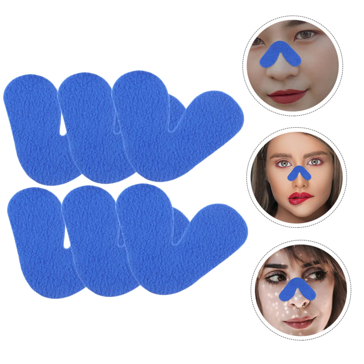 BESTYASH 5 Set Cuscinetti Nasali Regolabili per Maschera Morbido Fleece Protezione per Naso Comfort Ottimale e Riduzione Rossori Adatti per Uso e Notturno