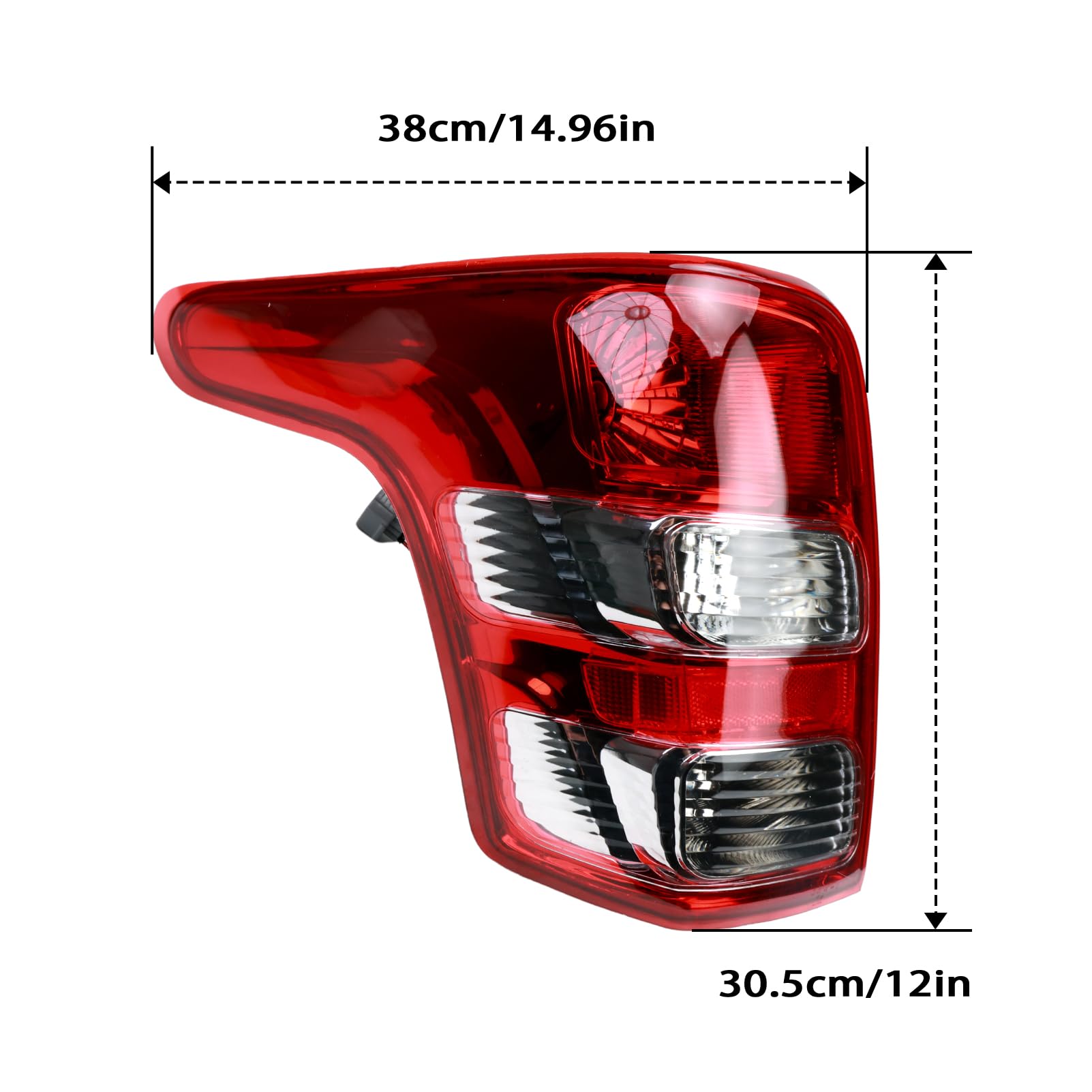 Luces Traseras izquierdo para Mitsubishi L200 2015 2016 2017 GrupoLuz Trasera para 8330A943 8330A944 Faros traseros Luz de freno lateral Lado conductor