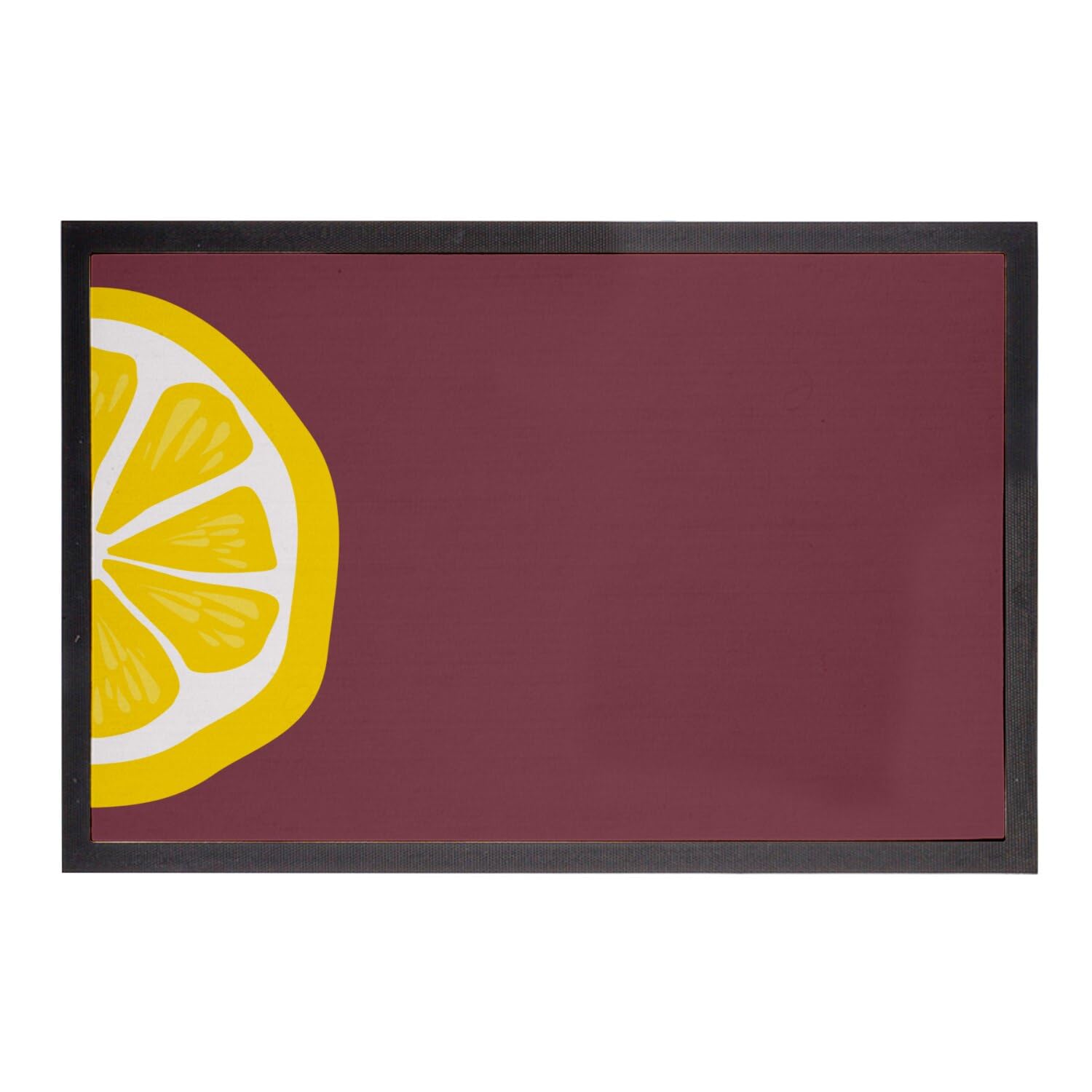 Paillasson citron agrumes rouge 60x40cm tapis d'entrée été