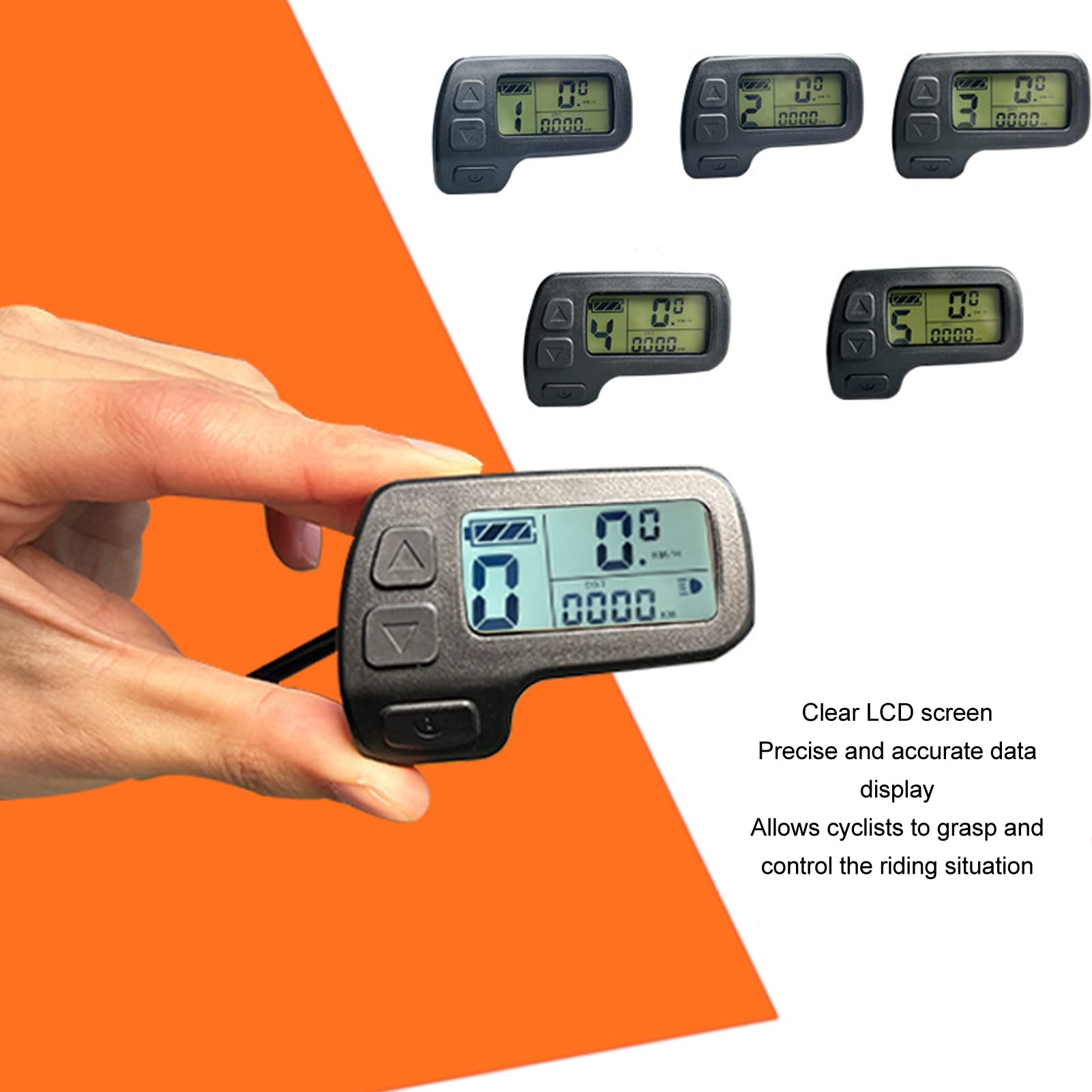 Electric Meter, Gear Display Precise Data Display Connector Electric Display for Electric