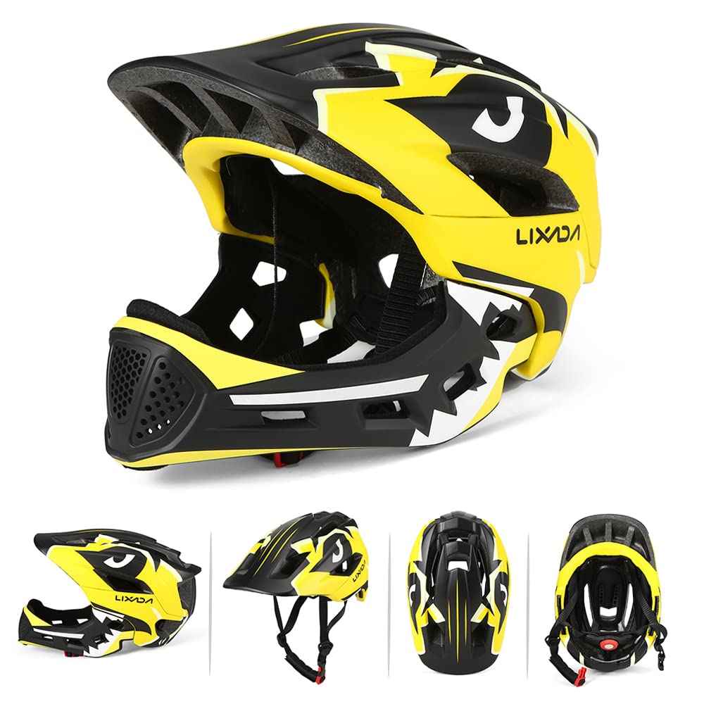 Kask rowerowy dla dzieci, zdejmowany kask na całą twarz, kask ochronny do jazdy na rowerze, deskorolce, wrotkach
