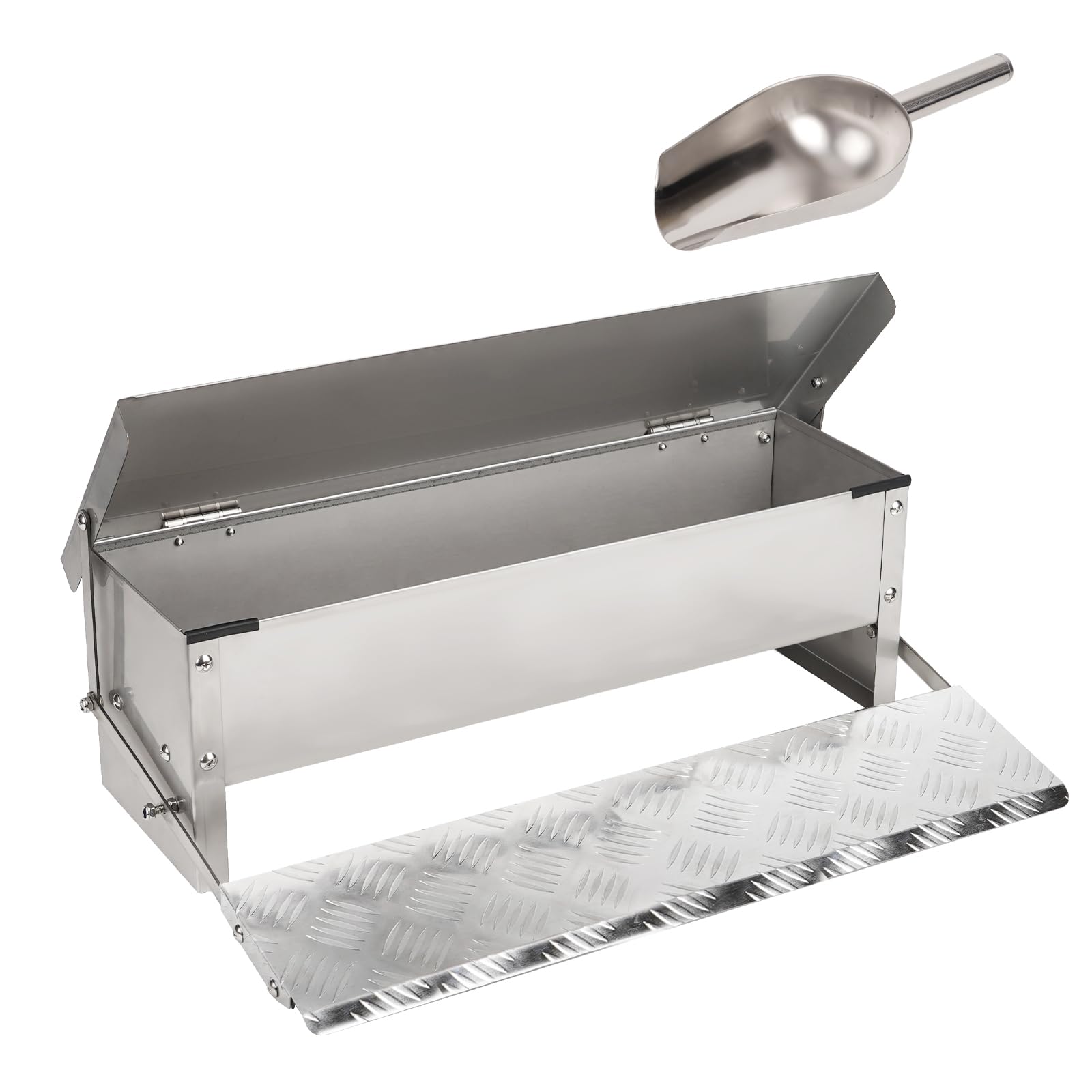 Mangiatoia Automatica Per Polli In Acciaio Zincato - Capacità 5 Kg, Impermeabile - Foto 6