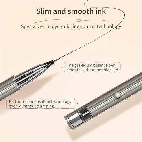 Miniatura 6 de Cappuvini Delineador de ojos líquido ultrafino, delineador líquido ultra fino, resistente al agua, delineador de ojos a prueba de manchas, punta de