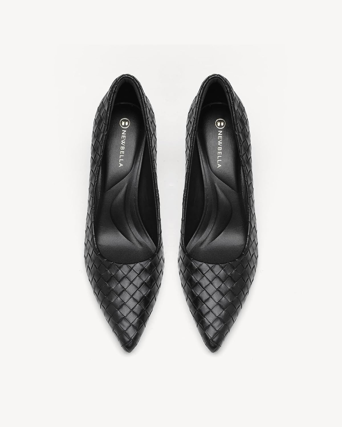 NEWBELLA Women's Woven Pointed Toe Pumps-Stiletto Heel Dress Shoes for Wedding& Office - Image 7