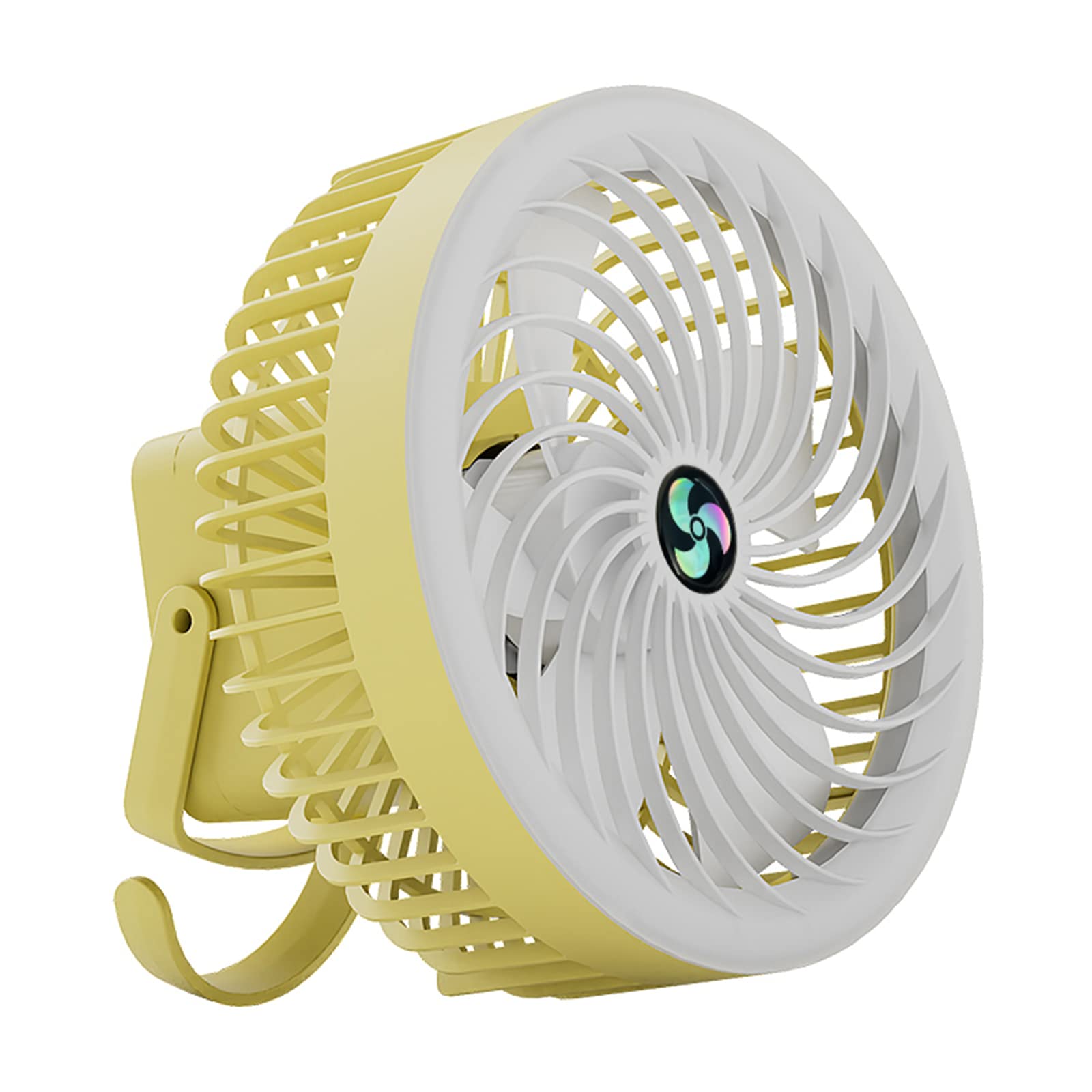 Ventilador recargable USB portátil con batería para camping y hogar