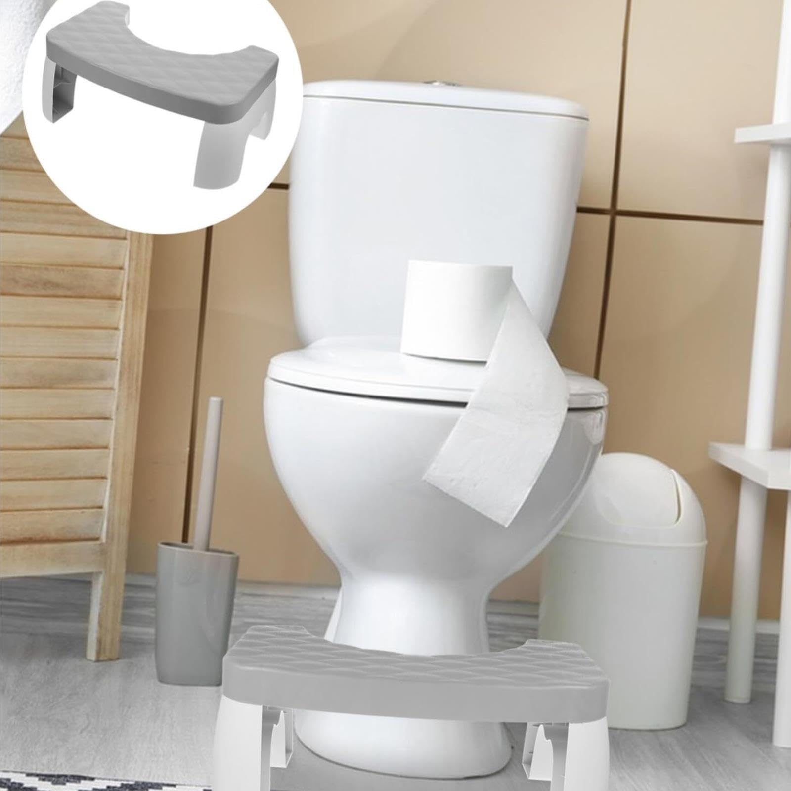 Taburete for Inodoro, escalón de Asistencia for baño de plástico