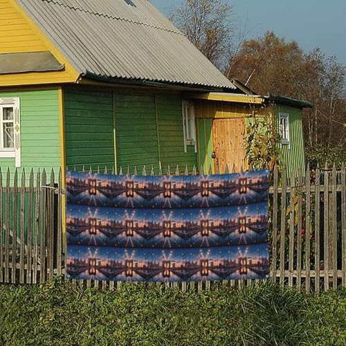 MINDBBDFJ Brooklyn Bridge Print Banners And Signs For Outdoor/Indoor,Personalized Banner Customizable Parties Halloween Banner (180x90cm)4