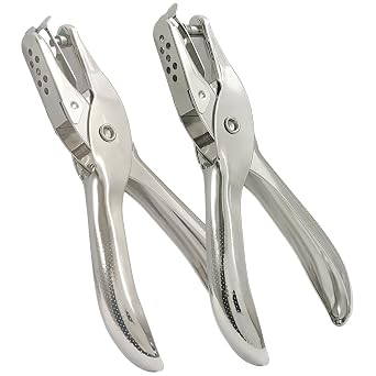 Bonsicoky Single Hole Punch, Set of 2, 1/8 Inch and 1/4 Inch
