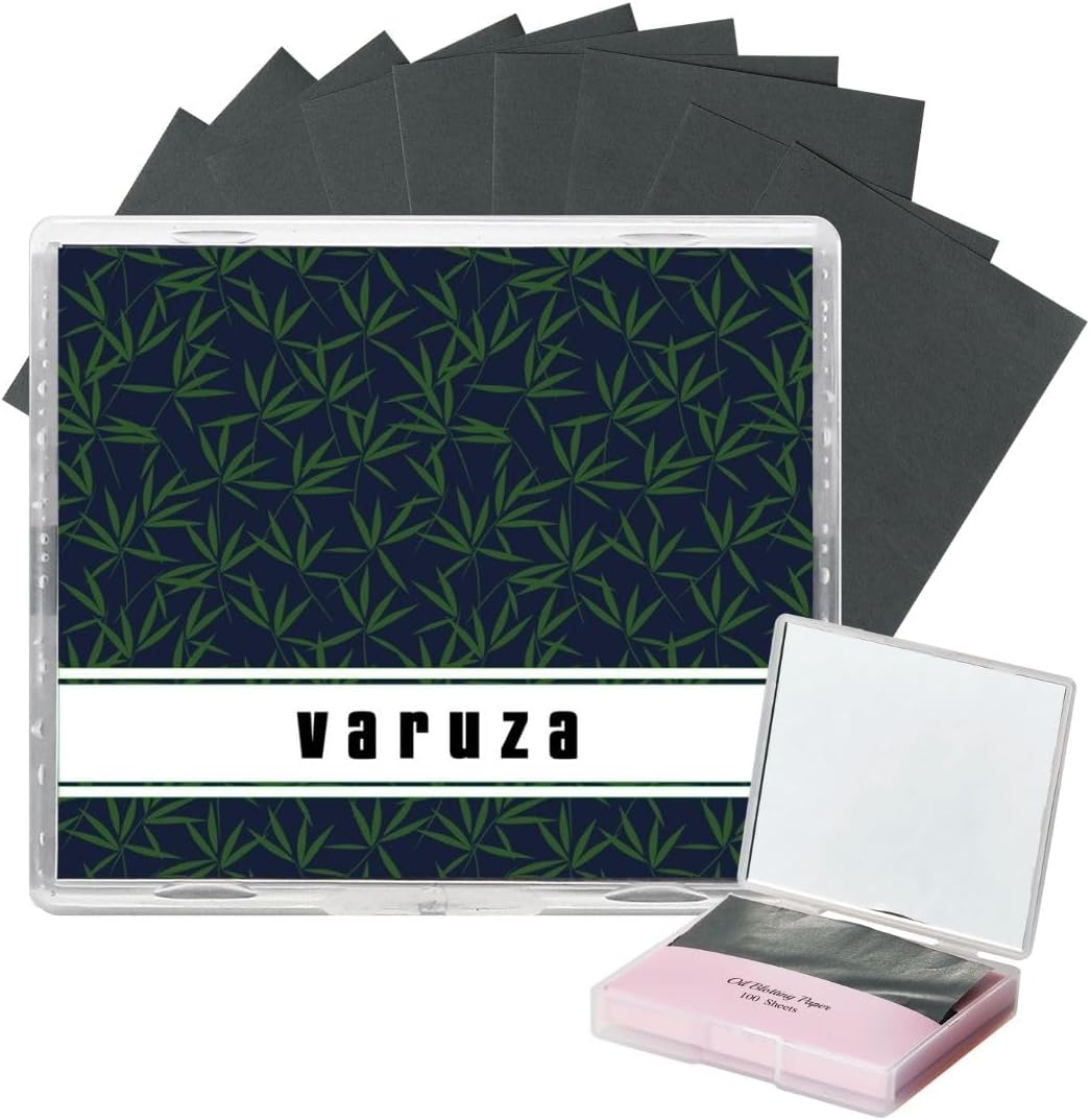 [100 Counts + Mirror Case] Natural Bamboo Charcoal Best Oil Blotting Paper for Oily Skin – Refillable Mirror Case & Extra Sheets | Instant Oil Control & Shine-Free Finish | Compact & Eco-Friendly