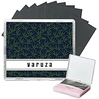 Vista 1 de [100 unidades + estuche de espejo] Hojas de secado de aceite de carbón de bambú natural para cara coreana con estuche de espejo