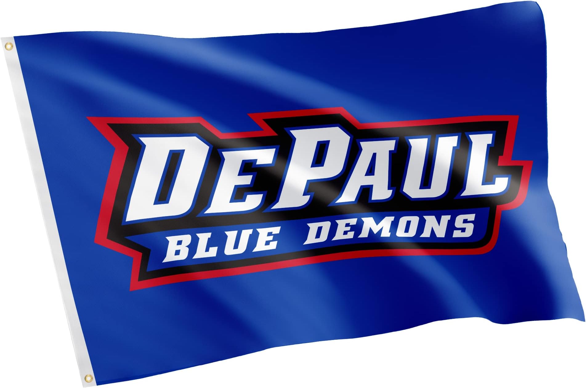 DePaul University DPU Flag - 3 x 5 Feet Demons Banner, Indoor/Outdoor Durable Fabric, 100% Polyester Design (Style 1)