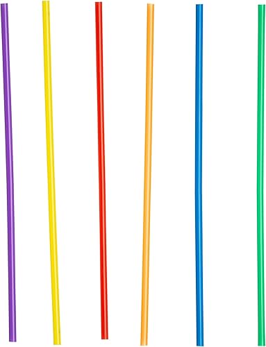 Miniatura 31 de Comfy Package Paquete de 500 popotes de plástico de colores, pajitas desechables de 7.75 pulgadas de alto, colores surtidos