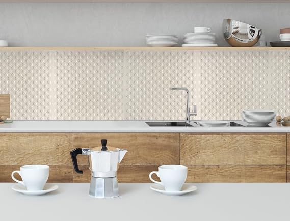 Tink 3 Boyutlu Duvar Paneli Kabartmalı Puantiye Desenli Pvc 41x41 cm/ 6 Adet /1 m²