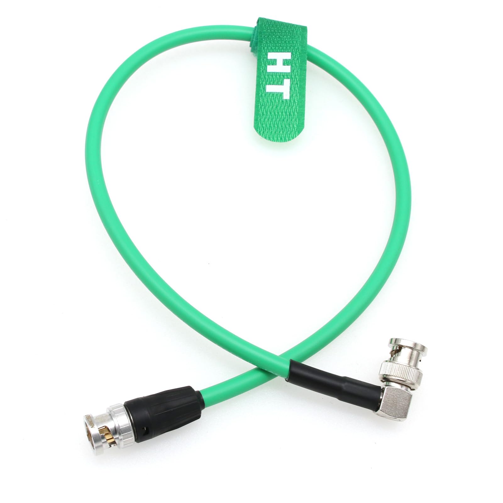 HangTon 6G 12G 4K SDI Coaxial Video Cable BNC to BNC Canare LV-61S 75 ohm for Camera Monitor Flexible Shielded 80cm Green - Image 3