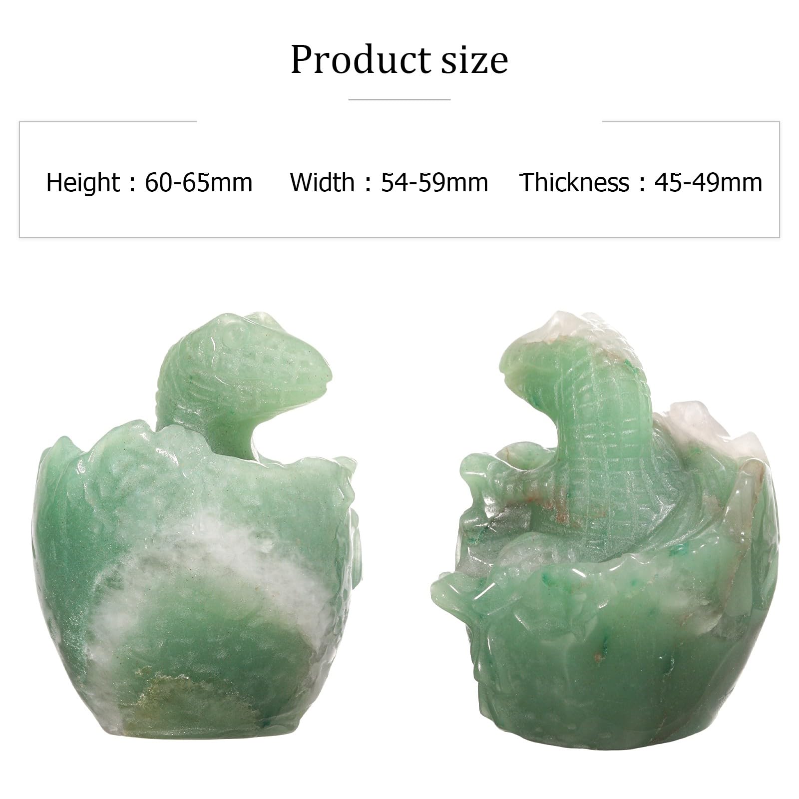 KYEYGWO Crystal Dinosaur Egg Hatchling Figurine - Image 2