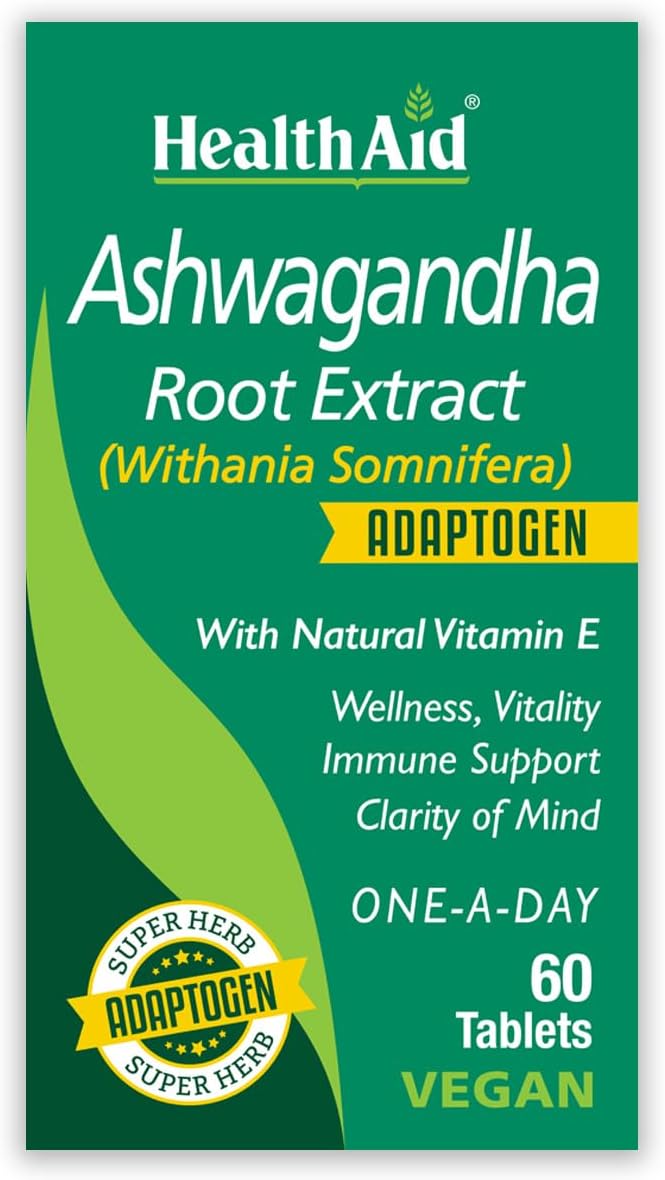 HealthAid Ashwagandha 350 mg (15:1 Root Extract) – Standardized Vegan Adaptogen Supplement for Stress Response, Focus, Energy & Restful Sleep | Once-Daily Tablet - Image 2