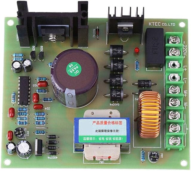 DC PWM 220V 750W High Power PWM DC Motor Speed Controller Board Stepless Adjustable for DC Excitation, Permanent Magnet, Series Excitation Motor
