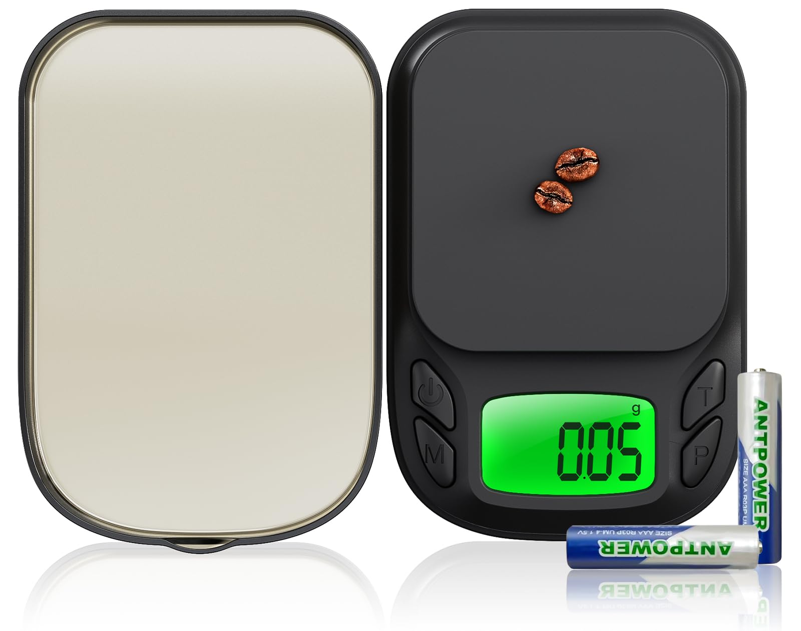 1000 g/0,01 g bilancia di precisione per monete e oro, bilancia digitale multifunzione mini con calibrazione e funzione di tara, 7 unità di misura, bilancia per grammi, bilancia per oro