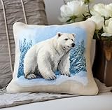 Décoration exquise : le kit de crochet rend la broderie plus tridimensionnelle, et le produit fini est doux, confortable et beau, et peut être utilisé pour fabriquer des oreillers ou des coussins, placés sur des lits et des canapés pour la décoration de la maison.