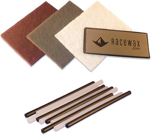 Miniatura 3 de racewax para esquí y snowboard p-tex Kit de reparación de la base 10ptex, rascador de metal, 3Pulido Pads