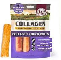 Vista 25 de Wild Eats Palitos de Colágeno de Pato Real Retriever para Perros, (15 Unidades) - Golosina Masticable para Perros de Larga Duración, Sin Cuero