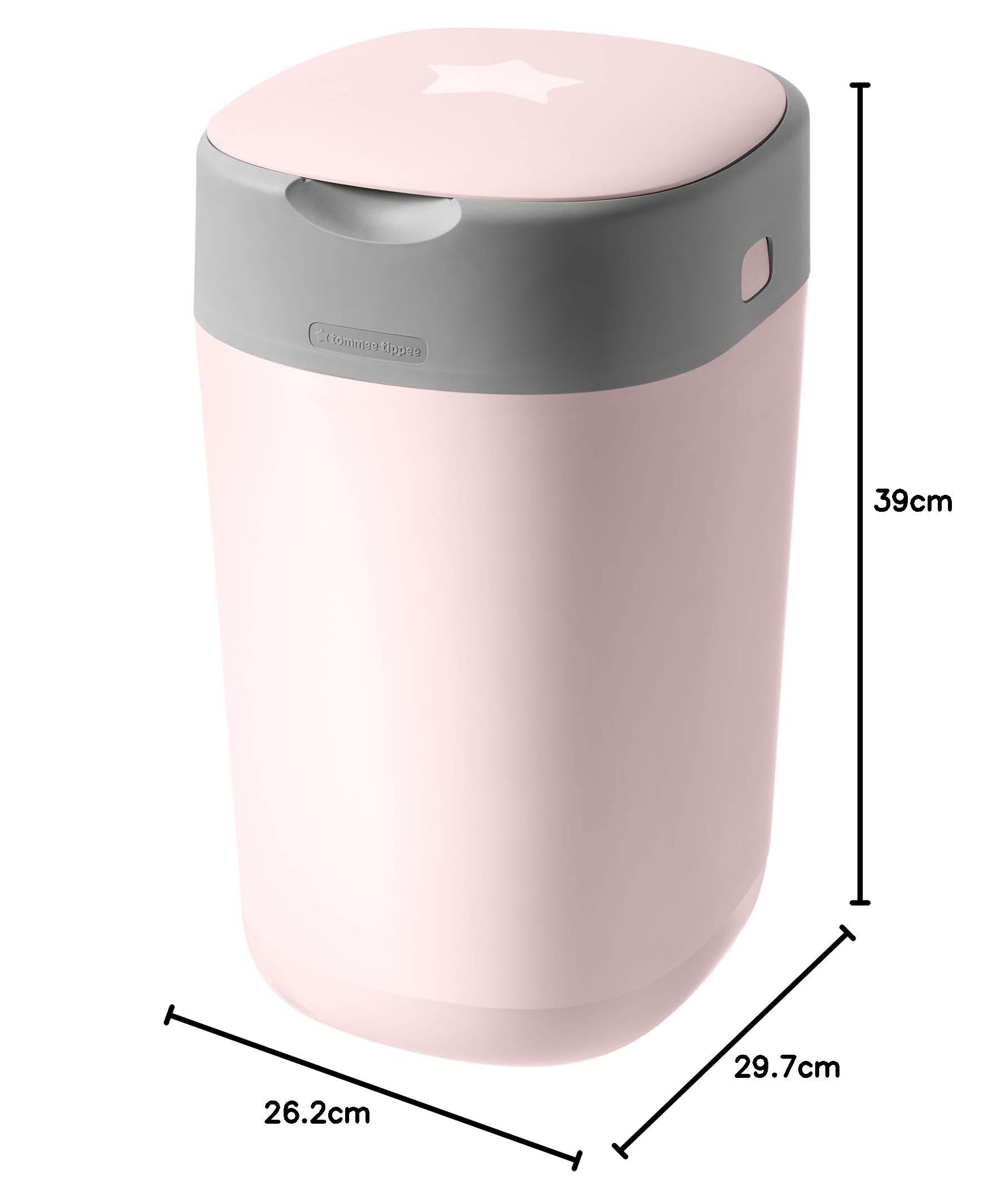 Tommee Tippee Twist & Click Sangenic Sistema Avanzato di Smaltimento Pannolini, Mangiapannolini, Rosa