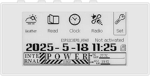 Miniatura 2 de Mini lector de libros electrónicos de 2.66 pulgadas, pantalla de tinta, dispositivos de lector E para ver archivos TXT y EPUB, con modo oscuro,