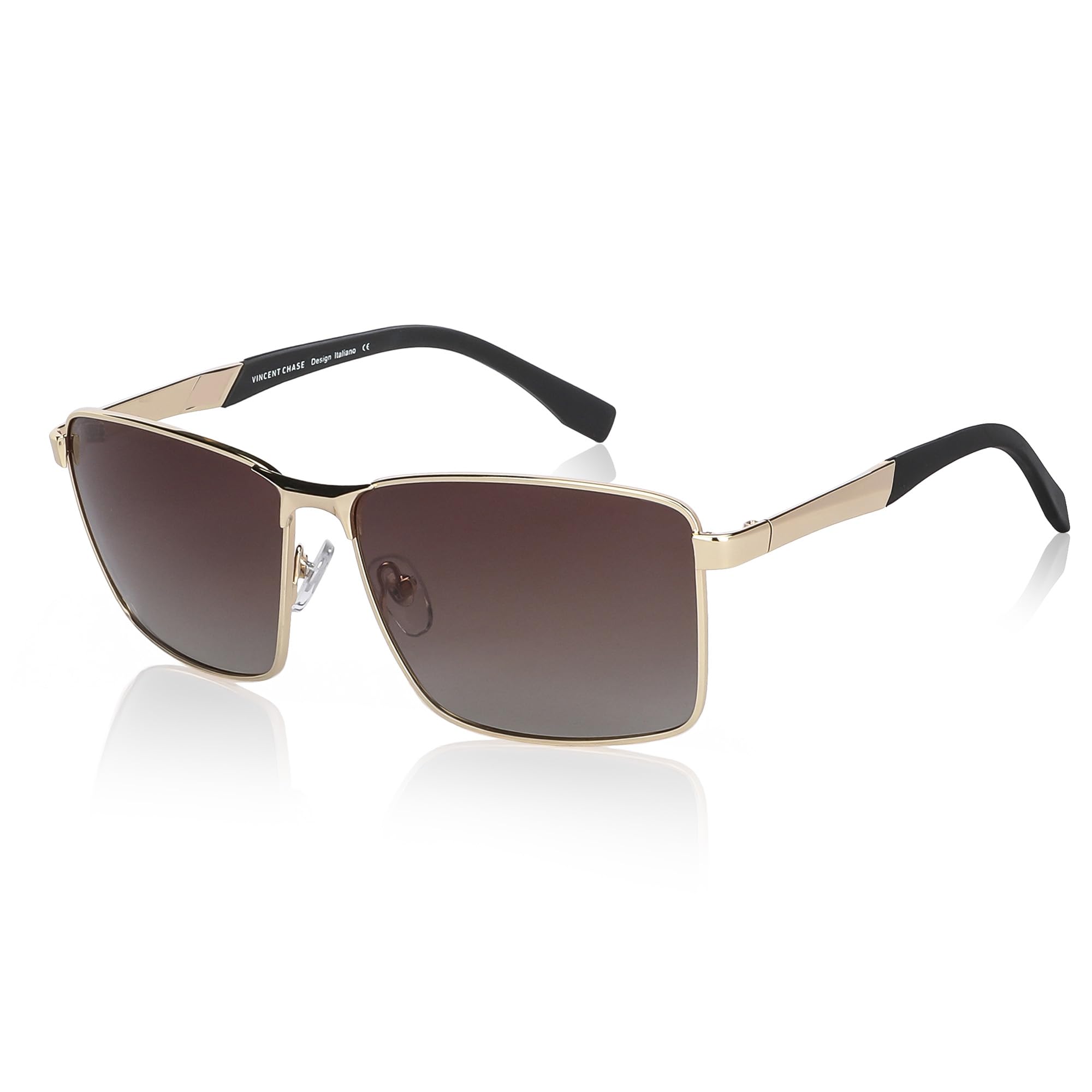 Unisex | Full Rim Square Stylish Sunglasses | Polarized And Uv Protected | For Men And Women | Large | Vc S13981