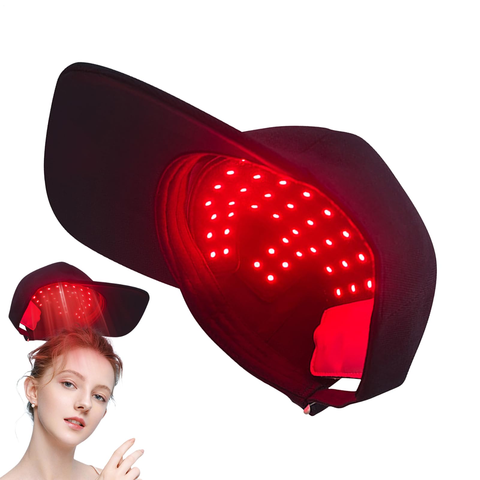 Cappello Per La Crescita Dei Capelli - Cappello Infrarossi Anti Caduta - Attrezzatura a Luce LED per la Crescita e il Benessere del Cuoio Capelluto | per Uomo e Donna