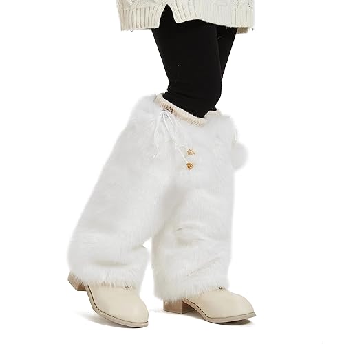 Fur Leg Warmers Furry Faux Fur Winter Leggings Boot Cuffs