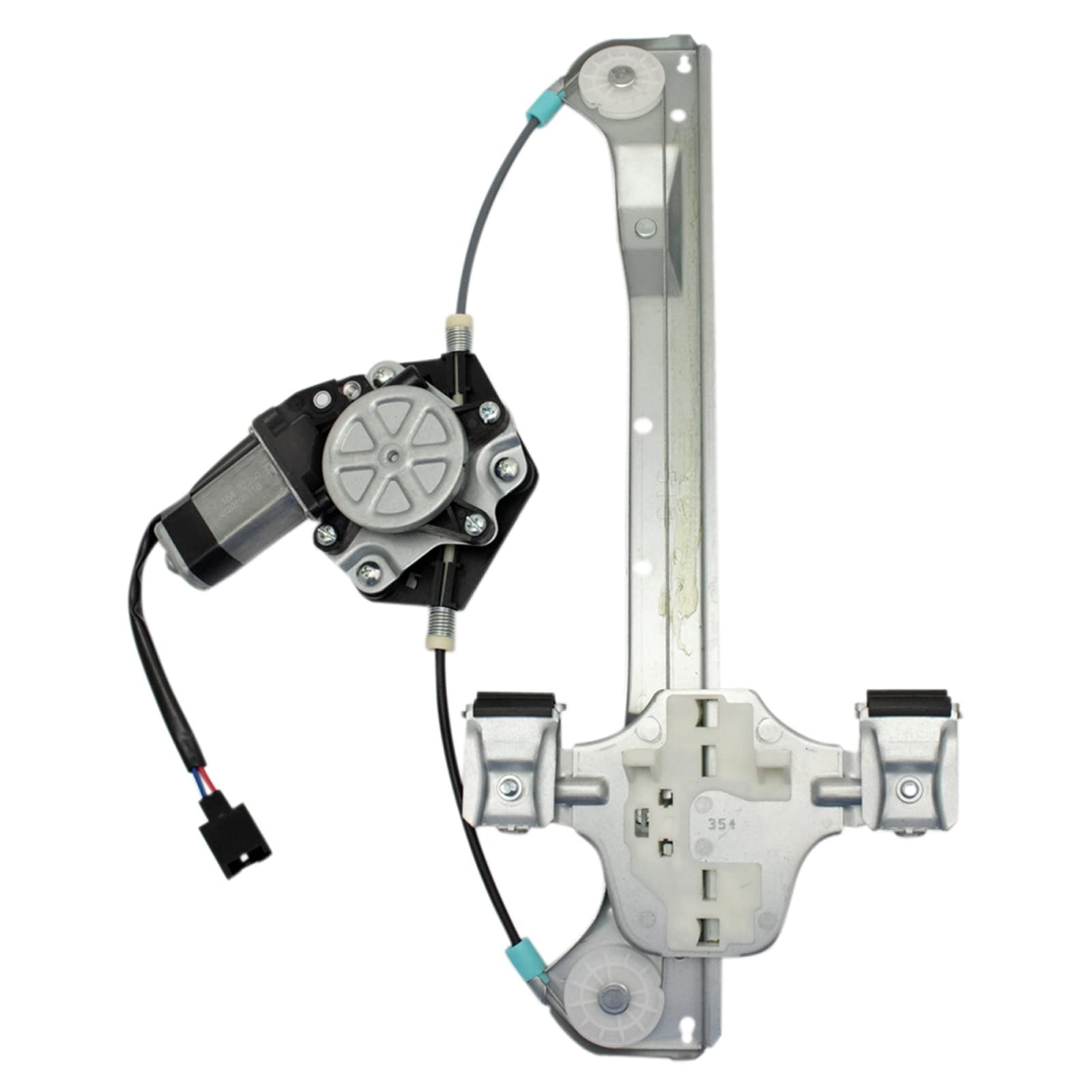 TRQ Rear Driver Side Power Window Motor and Regulator Assembly Power