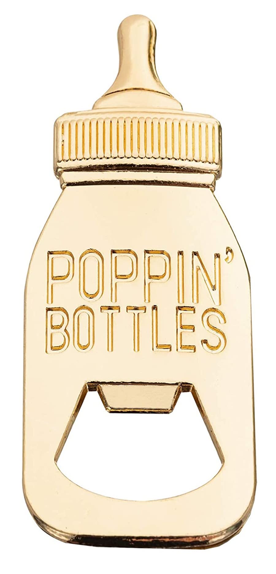 Juego de 18 abrebotellas para regalos de baby shower, decoraciones de baby shower, recuerdos de novia, abrebotellas Poppin con exquisita caja de regalo utilizada para fiestas de bebé (blanco
