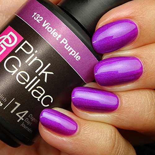 Pink Gellac #132 Violet Purple Soak-Off UV / LED Gel Polish (15ml / 0.5 fl oz)